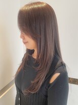 ビファインクーアヴェダ(Be fine coo AVEDA)&nbsp;艶カラー　ブラウンレイヤーロング