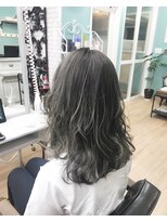 ヘアデザインカーム(hair design calm)&nbsp;ハイライト×ダークグレージュ