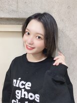 サロンドミルク 原宿(salon de MiLK)&nbsp;【salon de MiLK 原宿】ショートボブ×シルバーグレー