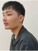 メンズ刈り上げオン眉ニュアンスマッシュベリーショート[神保町]