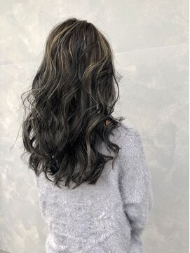 ショコラ アン 横須賀中央 30代40代バレイヤージュ立体感カラーハイライト×ローライト