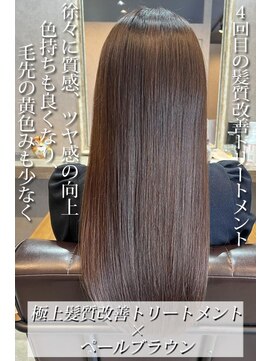 イーラヘアー(ERA HAIR) 極上髪質改善トリートメント×ペールブラウン