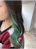 インナーカラー＿イヤリングカラー＿モスグリーン＿62