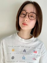 ハニーシブヤ(HONEY shibuya)&nbsp;ニュアンスストレートワンレンボブ小顔顔周りカット