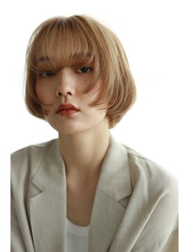 ボンドバイテトテ 三宮元町(BONDbytetote) 【BOND平山】ハイトーンマッシュボブ / シアーカラー