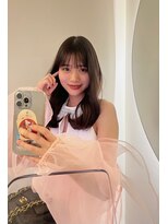 ラル 立川(lar)&nbsp;ワンカールミディ_美髪ピンクブラウン切りっぱなしボブ