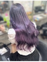オズ 梅田店(OZ)&nbsp;暗めラベンダー/エクステごとカラー