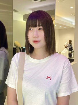 ウシワカマル ミライ(USHIWAKAMARU MIRAI) 切りっぱなしボブ/髪質改善