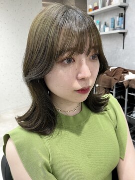 アデプト 北千住店(adept) 【adept北千住エリ】ぱつっとくびれミディ×くすみオリーブカラ-