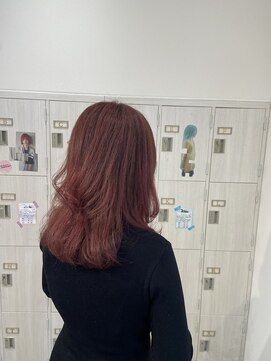 パプスドコワフュール 甲子園口店(Pap's de coiffeur) 春ピンクカラー