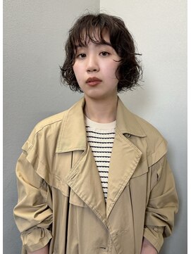 ビファイン 本店(Befine) くしゃっとラフな抜け感パーマボブ