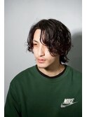 セミロングスパイラルパーマ