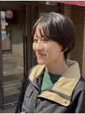天神／大名／赤坂　ハンサムショート×くせ毛風パーマ