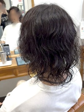 アイル(I'll) メンズスパイラルツイストスパイラルフェザーパーマメンズロング