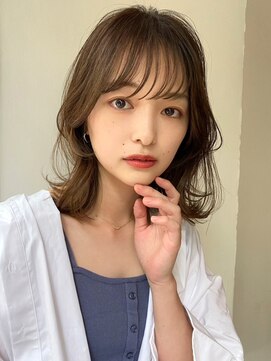 ハニーシブヤ(HONEY shibuya) 大人可愛いバタフライカット/ヘーゼルグレージュ/髪質改善2