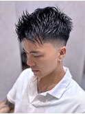 ローフェード スパイキーショート ベリーショート