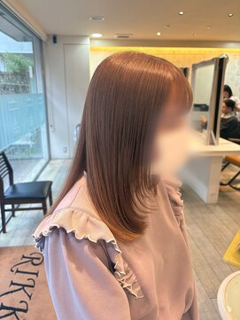 シエル バイ ケンジ 登戸 生田(CIEL by KENJE) ブリーチありミルクティーカラー/ミルクティーベージュ