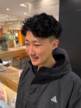 エイゾー(EIZO) 【清潔感】セット簡単メンズショートパーマ/直毛改善/朝ラク