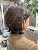 パーチェヘアー(pace hair)&nbsp;外はね/えりあし長め/ミディアム/60代女性