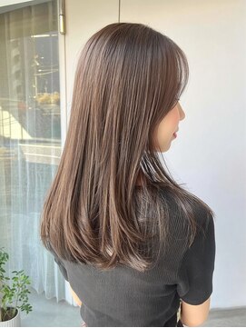 トーン 上大岡(tone.) ロングレイヤー*レイヤーカット*髪質改善 *アッシュベージュ*