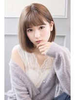 エフィール(afeel)&nbsp;透明感溢れるミルクティーボブ