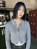 クペウイビ 心斎橋(cope'u yive)&nbsp;黒髪グレーベージュレイヤーロングアッシュカラー前髪パーマ