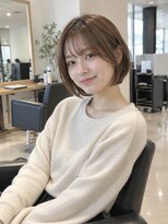 フレイムス ヘアアンドリラックス 大宮東口店(Frames)&nbsp;レイヤーボブ髪型20代30代40代50代前髪あり前髪なし面長丸顔大宮
