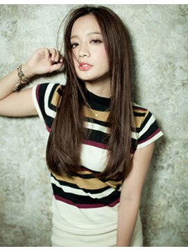 エル(LE) ヴェールウェーブブルージュ似アシメ合わせカットセミロング