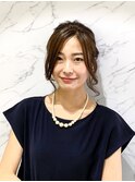 結婚式やパーティーで使える簡単ゆるかわアレンジヘアセット☆