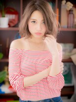 カバーヘア ブリス 上尾西口店(COVER HAIR bliss) ■前下がりくせ毛風アシンメトリーボブ14-19★上尾10代20代30代
