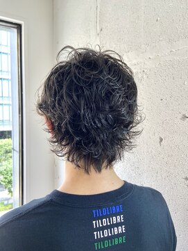 ヘアーワークス ヘルム 渋谷店(HAIR WORKS HELM) [HELM渋谷]メンズミディアムパーマ☆バックスタイル☆