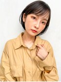 【GARDE杉本佳恋】丸みが可愛い長めショートボブ