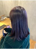 ケアカラーで艶々バイオレット