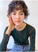 無造作ショートパーマ