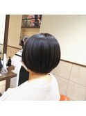 髪質改善酸熱&超音波ハホニコTR 暗髪ボブ