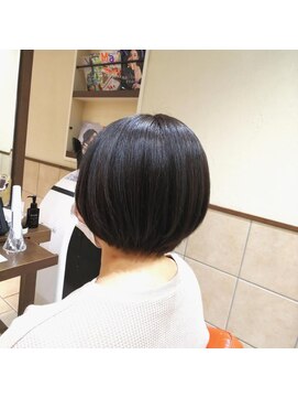 ネオリーブチノ 登戸店(Neolive cino) 髪質改善酸熱&超音波ハホニコTR 暗髪ボブ