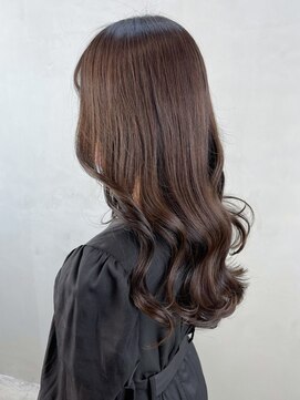 アルバム 池袋(ALBUM) グロスブラウン_ホワイトグレージュこなれミディ_ba383742