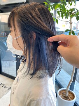 エンリッチヘア(enrich hair) ボブ　インナーブルー