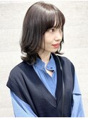 【GALLARIA長谷川美妃】くすみピンク×大人可愛いミディアム