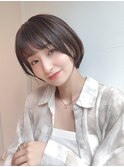 大人可愛い小顔ショートボブ/20代/30代/40代/50代/前髪あり