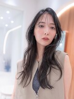 20代30代大人かわいい斜めバンググレージュカラー小顔前髪ボブ
