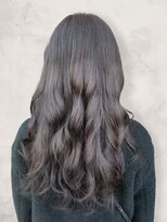 モッズヘアー 足利(mod's hair) 大人可愛い暗髪でも透明感♪アッシュカラー×無造作カール