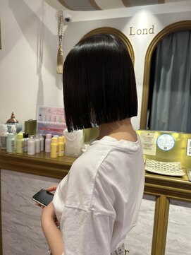 ロンドアベニール 北千住(Lond avenir) 美髪縮毛矯正きりっぱなしボブ☆ボブ/インナーカラー[北千住]