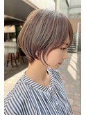 10代20代30代40代50代　前髪　ひし形ショートボブ　藤沢