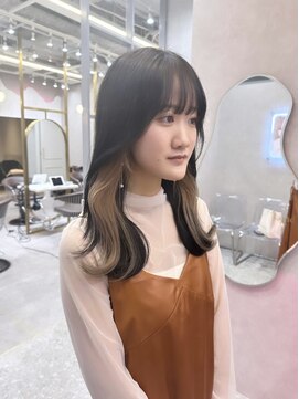 ロンド レア 天神大名店(Lond Le’a) ダブルカラーミルクティーベージュ暗髪グレージュ