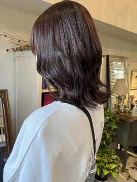 ヘアーデザイン シュシュ(hair design Chou Chou by Yone) ラベンダーブラウンカラー/ピンクブラウン