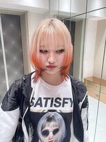 ロンドシェリ 仙台(Lond Cheri)&nbsp;ケアブリーチ ダブルカラー ハイトーン ウルフ 前髪