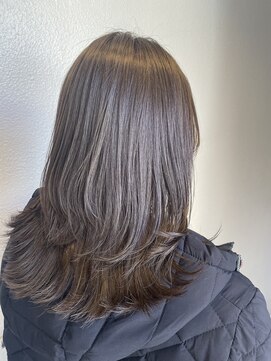 モク(mok) オリーブグレージュ×layercut