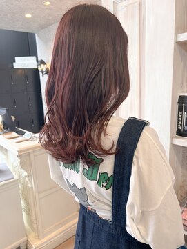 キャアリー(Caary) 福山人気Caary 酸熱トリートメントピンクラベンダーゆるふわ20代