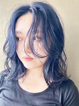 リノショアーズ ショウナン 辻堂店(RinoShores SHONAN) 30代40代ダブルカラーブルーアッシュデザインカラー透け感